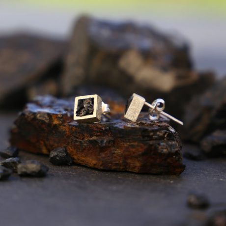 GenC | Colección Carbón | Basic | Pendientes de Plata y Carbón